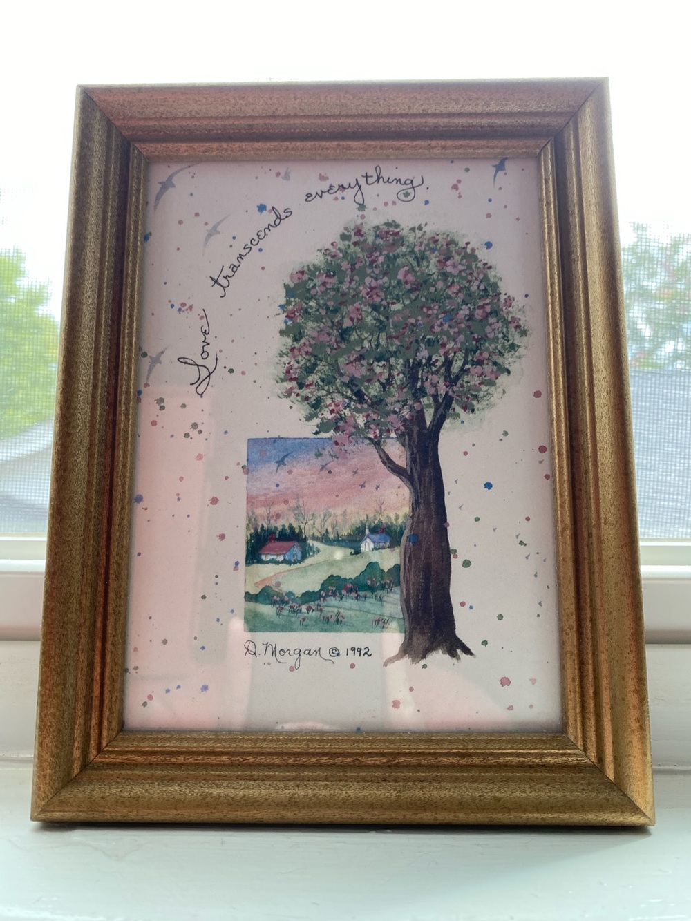 D. Morgan Framed Watercolor Art